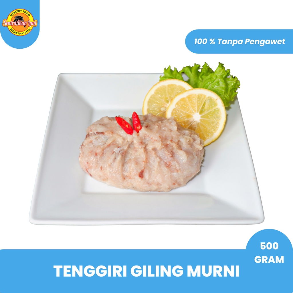 

Ikan Tenggiri Giling Super / Tenggiri Giling 100% Murni Tanpa Campuran 500 Gram