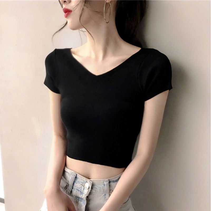 KOREAN TOP V NECK IMPORT (BJCNW10)