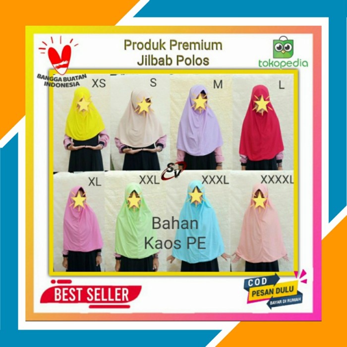 Mantap Jilbab Anak Remaja Sekolah Sd Smp Kerudung Hijab Khimar Polos Kaos Pe Hot Sale