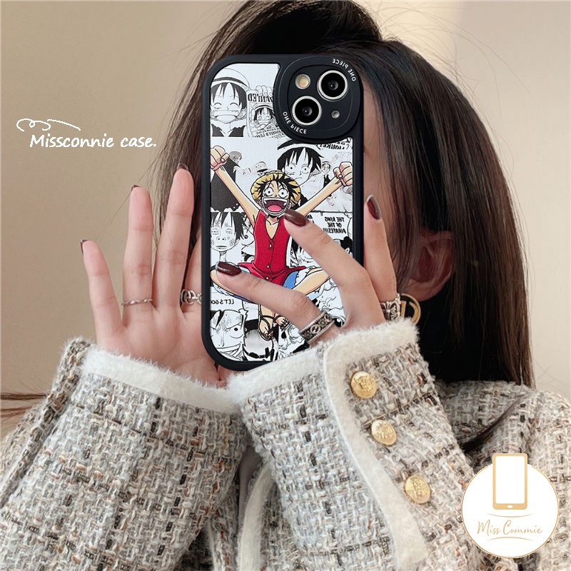 Soft Case TPU Motif Kartun Anime One Piece Luffy Sauron Untuk IPhone 11 13 12 14 Pro MAX XR 7 8 Plus 6 6s Plus 14 Plus X XS MAX SE 2020