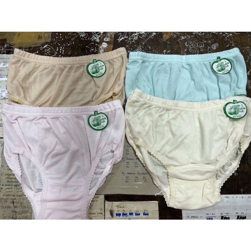 (6pcs) CD dewasa celana dalam cewek double jeruk NIKITA termurah