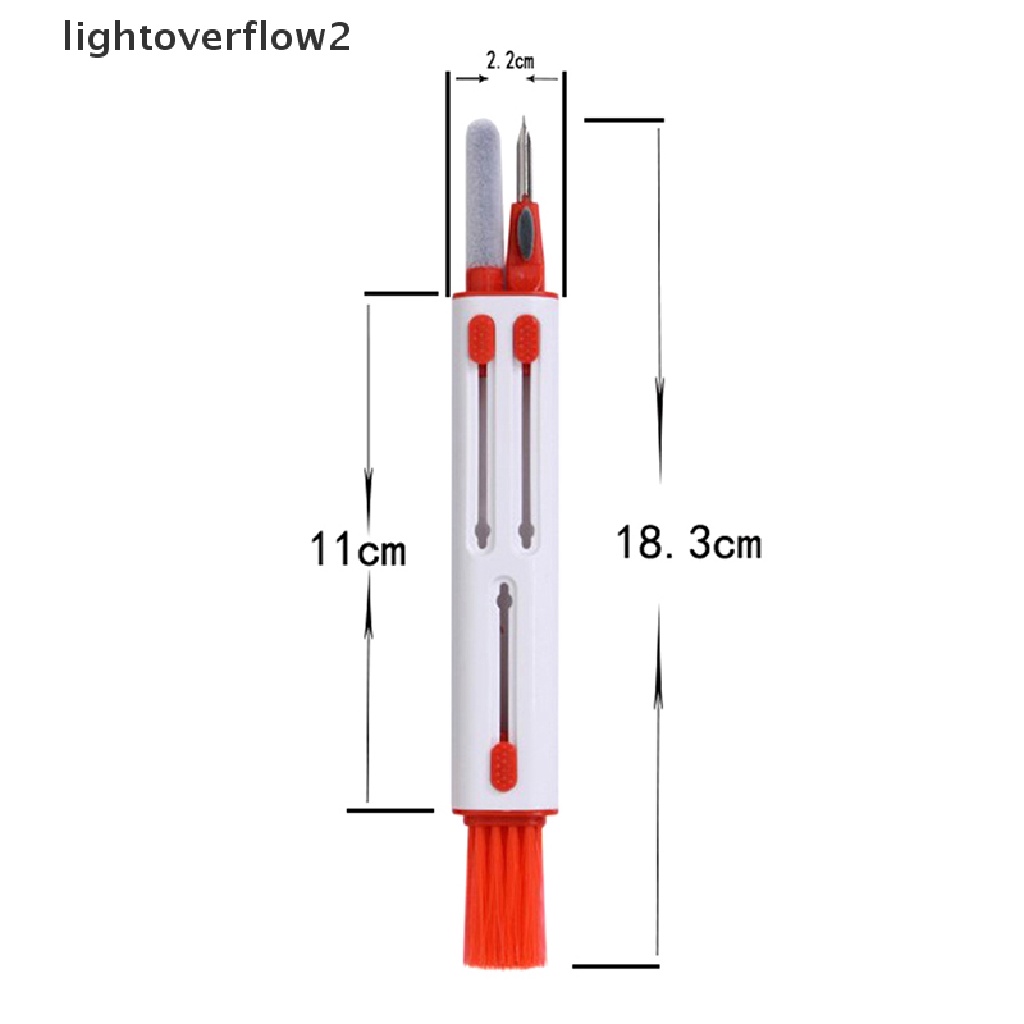 (lightoverflow2) 5 In 1 Sikat Pembersih Keyboard Komputer / Earphone Untuk Airpods (ID)