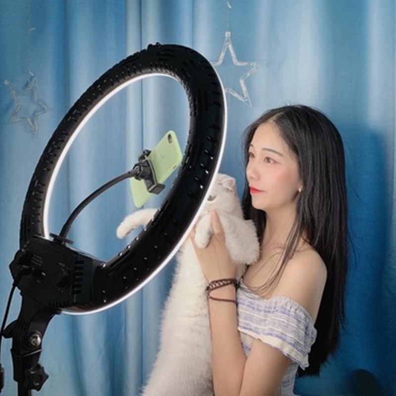 Ring Ligth LED 45CM Lampu Make Up Lampu Ringlight Tripod Siaran Tersedia untuk Live Streaming / Fotografi