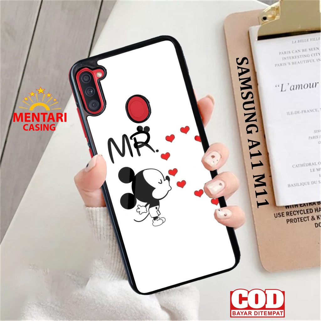Case SAMSUNG A11 M11 CASING SAMSUNG A11 M11 [ COUPLE MICKEY ] Mentari casing case hp kondom hp case 