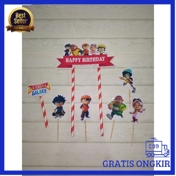 

[Bisa COD] TOPPER STIK KERTAS BOBOIBOY -Terlengkap-Termurah-Berkualitas