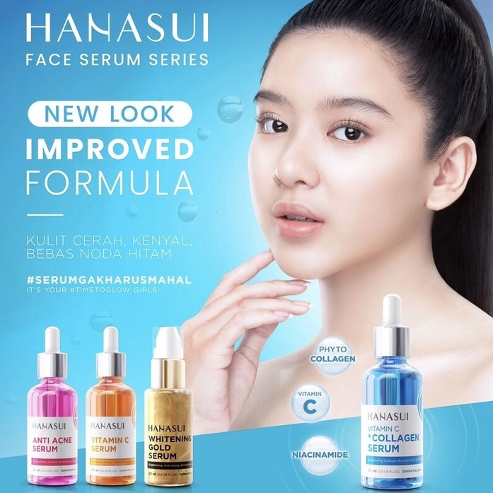 Hanasui Serum Wajah Vitamin C / Collagen / Anti Acne / Whitening Gold 20 ML