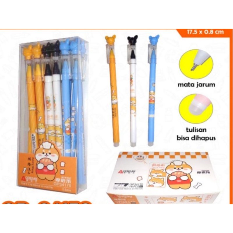 

Pulpen ajaib bisa dihapus isi 12 pc /pack