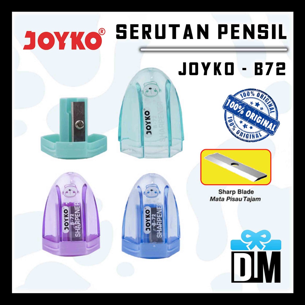 

Rautan Serutan Pensil Pencil Sharpener Joyko Kokoh Kuat Original