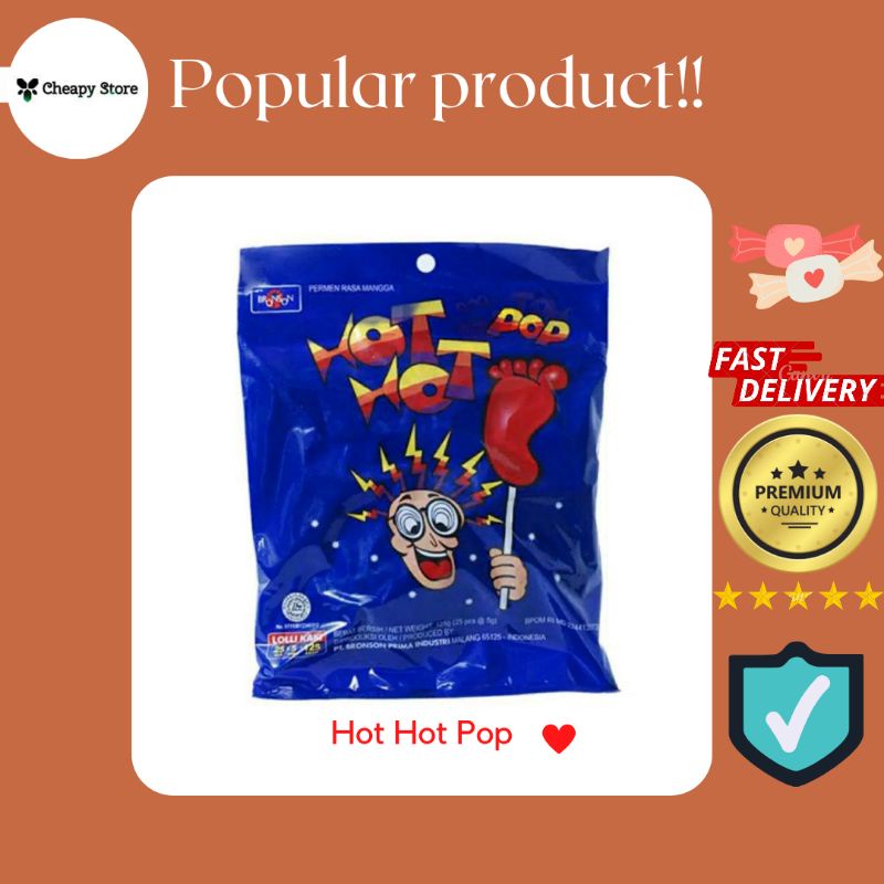 

Permen kaki Hot Hot Pop isi 25pcs