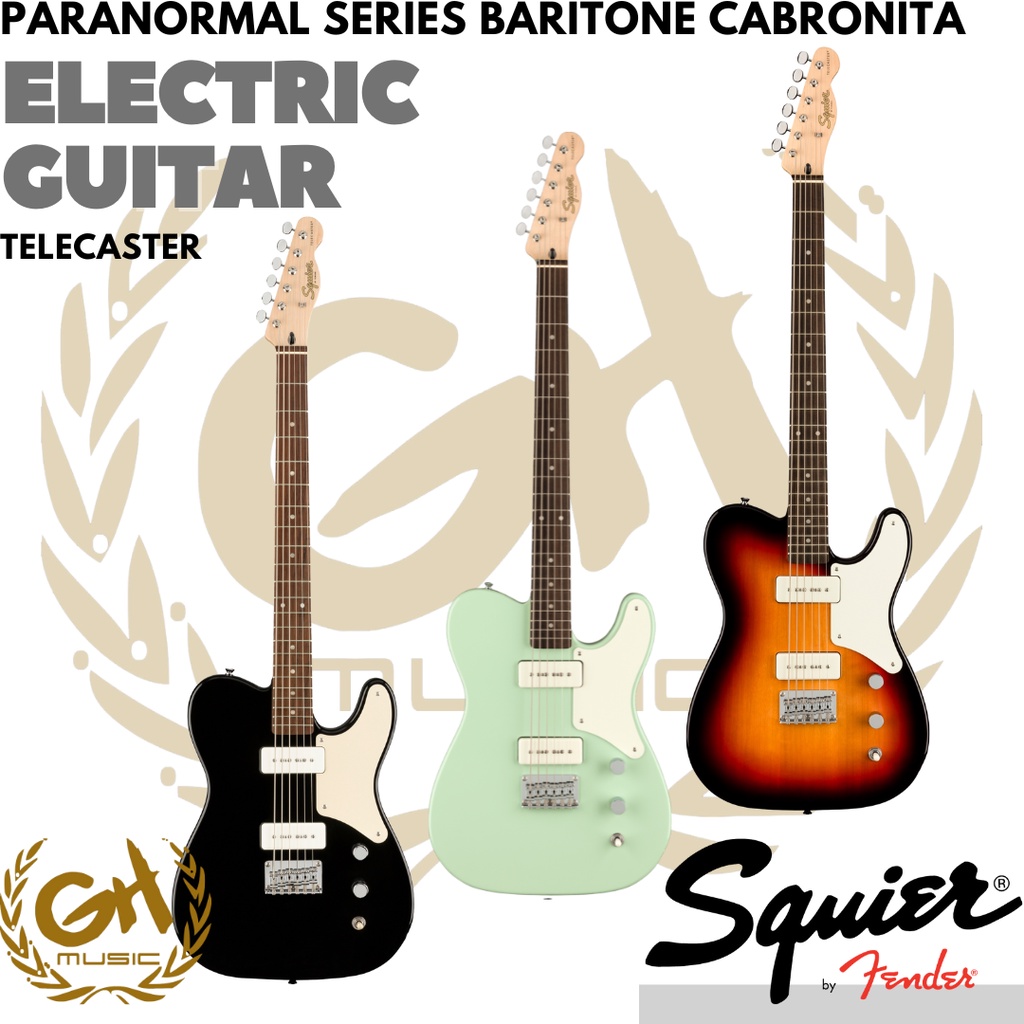 Squier Paranormal Series Baritone Cabronita Telecaster Electric Guitar