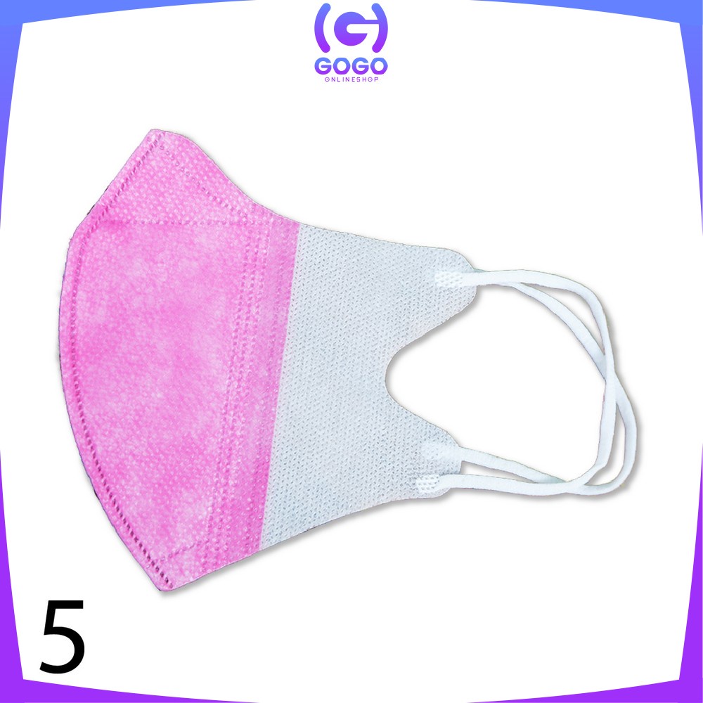 GOGO-C278 Masker Duckbil Warna Isi 50Pcs Masker Earloop 3 Ply Masker Duckbill Dewasa Protective Mask