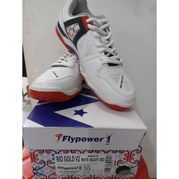 sepatu badminton flypower Rio Gold V2