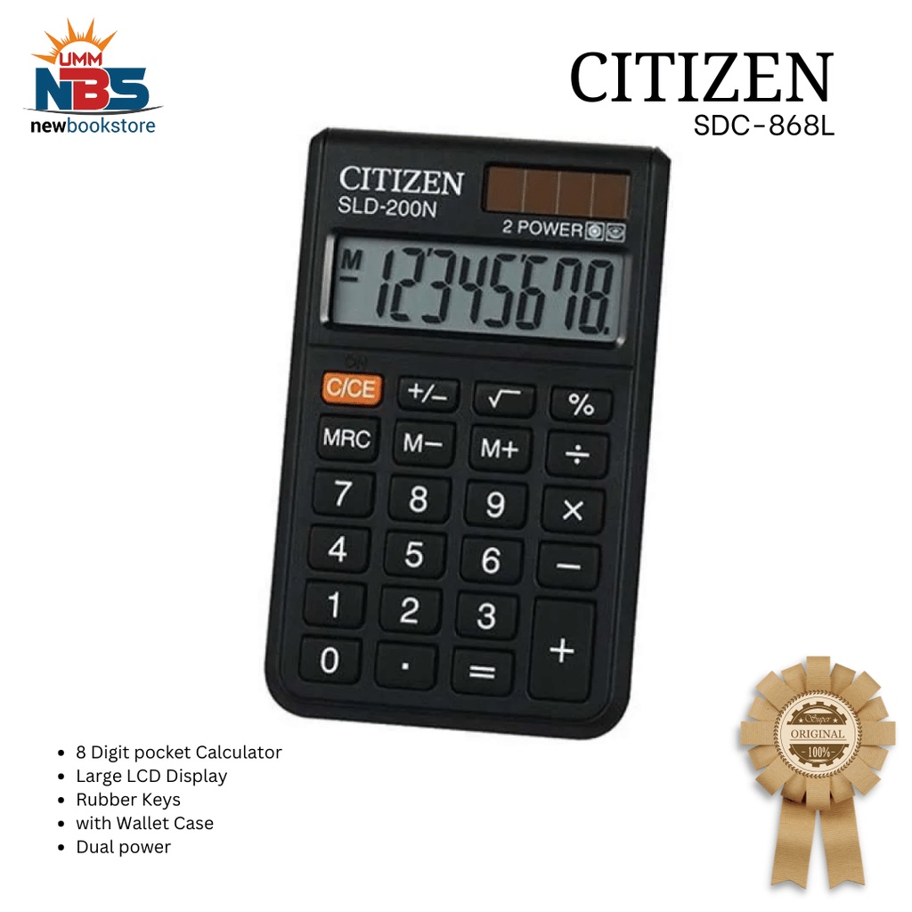 

Kalkulator Citizen SLD-200NR