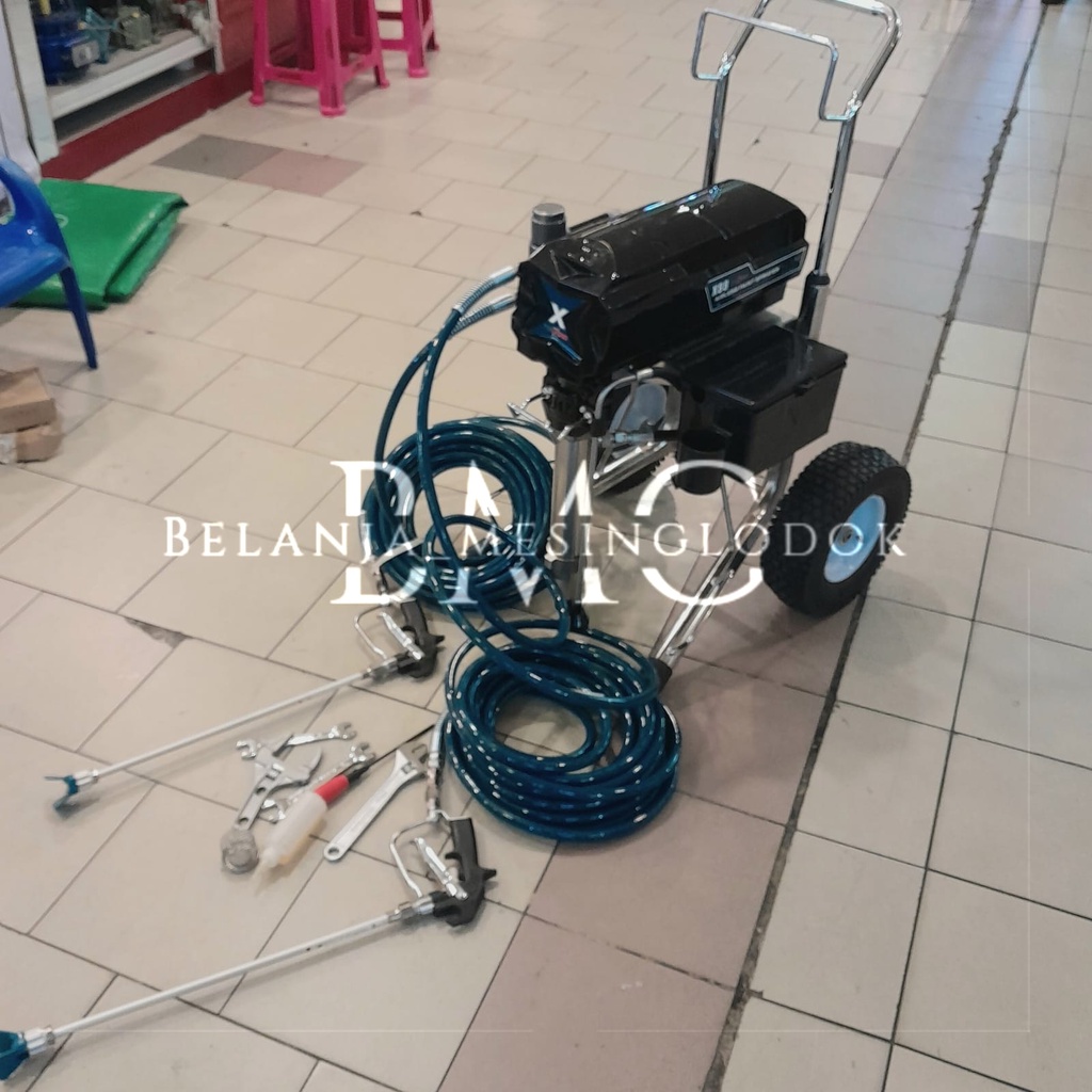 Electric Airless Paint Sprayer Twin Gun - Mesin Cat Tembok