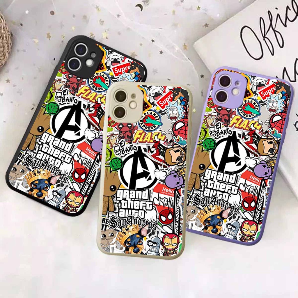 Case Motif  Oppo A54/A16/A16k/F5/A79/F5 Youth/A73/A75/F1s/A74-4G/A76/A96/A36 FLASH | Casing Bergamba