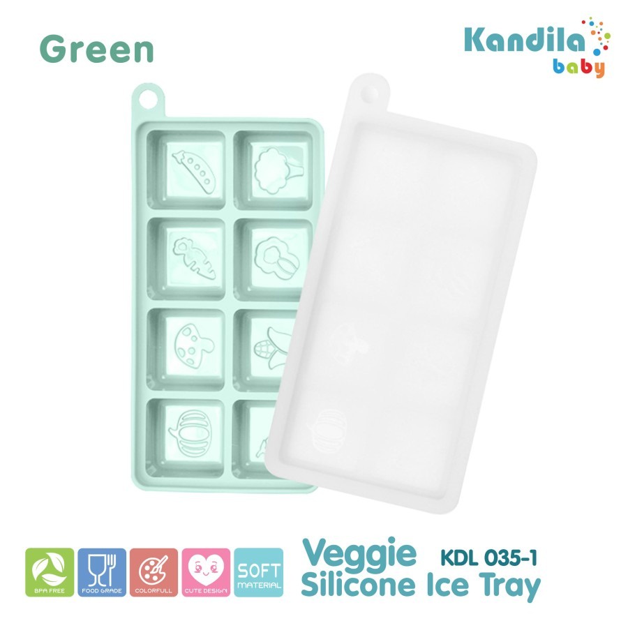 Kandila KDL035-1 Veggie Silicone Ice Tray