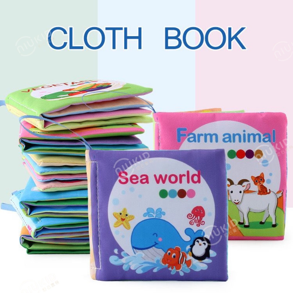 NIUKID SOFTBOOK  BUKU BANTAL MAINAN BAYI  BUKU BAYI SOFT BOOK BUKU KAIN BUKU BANTAL EDUKATIF