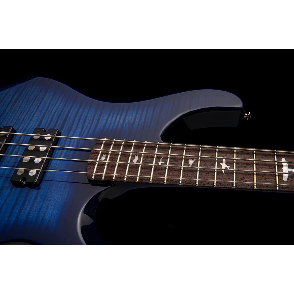 PRS SE KINGFISHER bass Faded Blue Wrap Around Burst