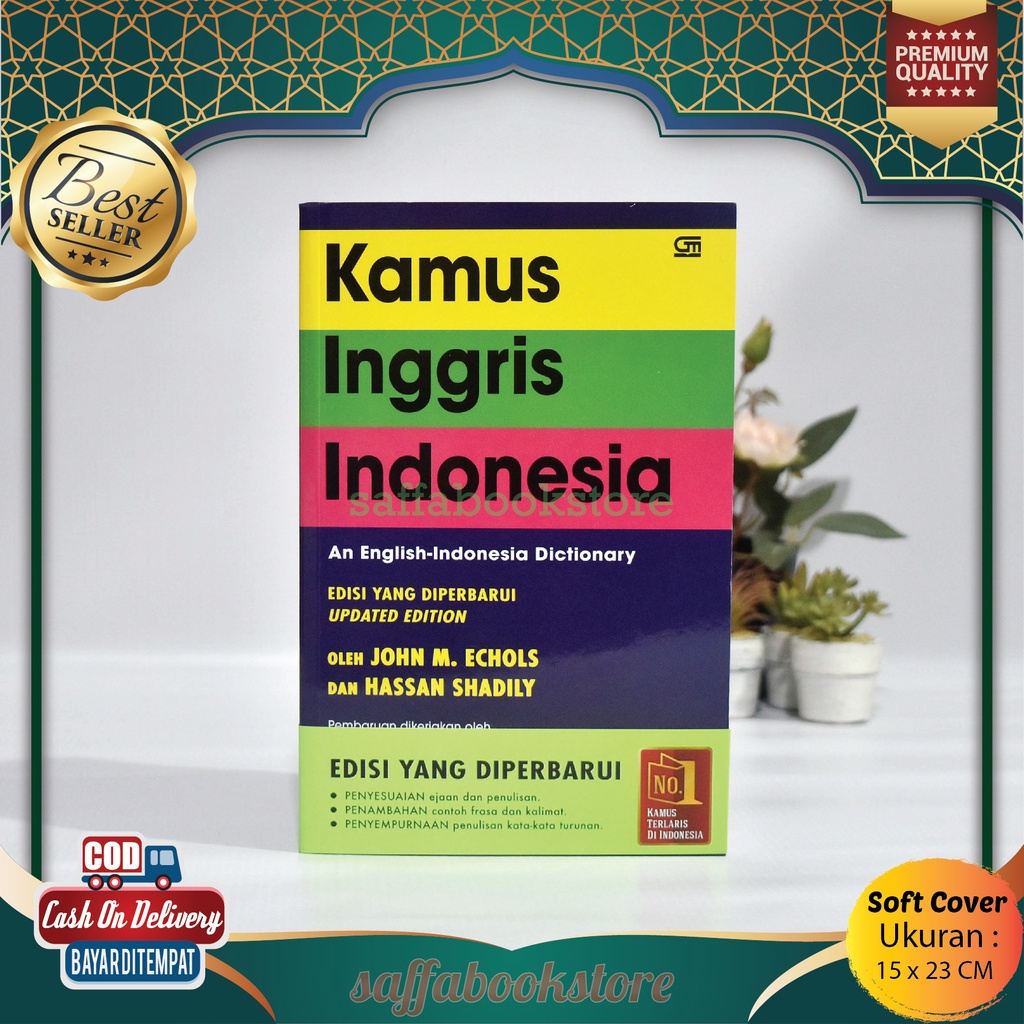 Kamus Bahasa Inggris - Indonesia Jhon M Echols Dan Hassan Shadily Original Edisi Yang Diperbaharui K