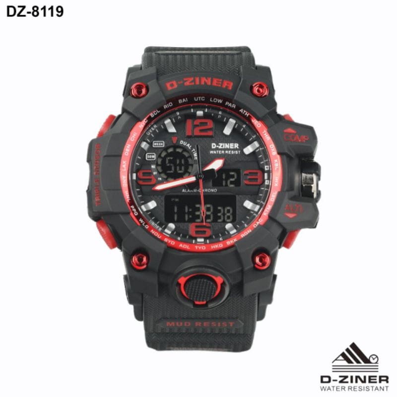 JAM TANGAN PRIA DZINER 8119 D-ZINER 8119 ORIGINAL ANTI AIR