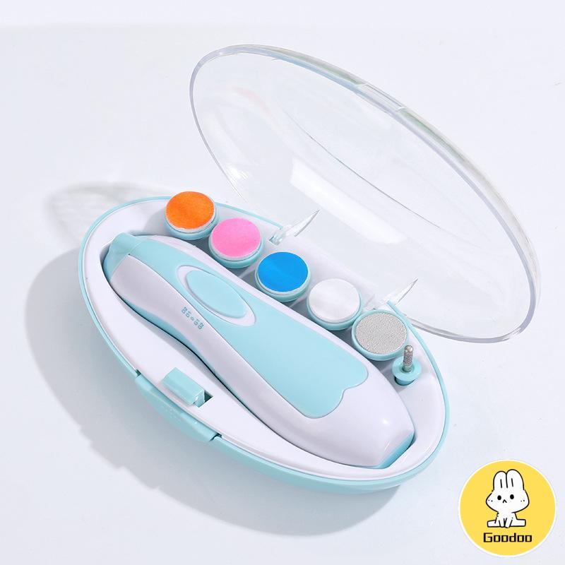 Baby Care Electric Nail Trimmer Gunting Kuku Bayi / Pemotong Kuku Bayi Clippers Set Tool Gunting Kuku -Doo