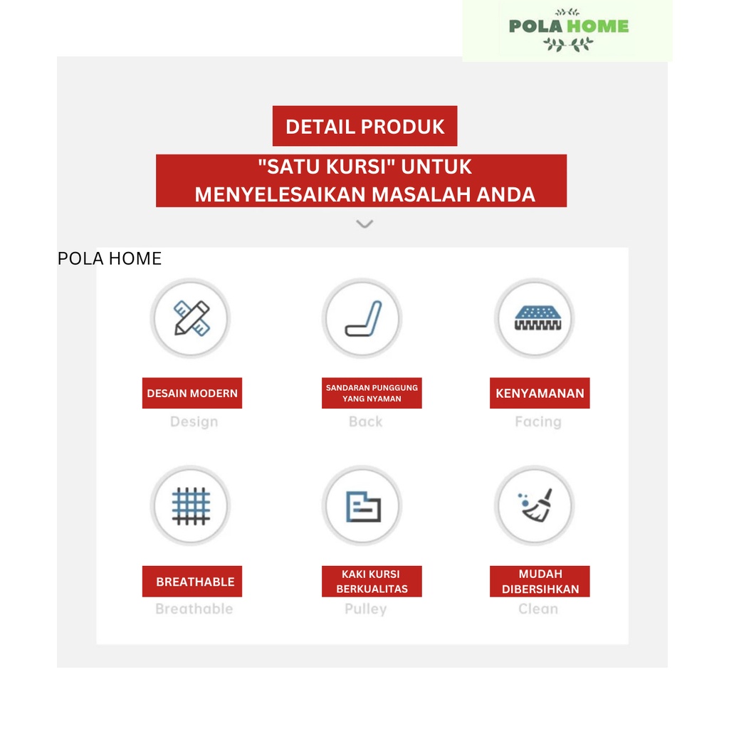 Pola Kursi Hadap Jaring Modern Kursi Staff Kursi Kantor Kursi Kerja Belajar