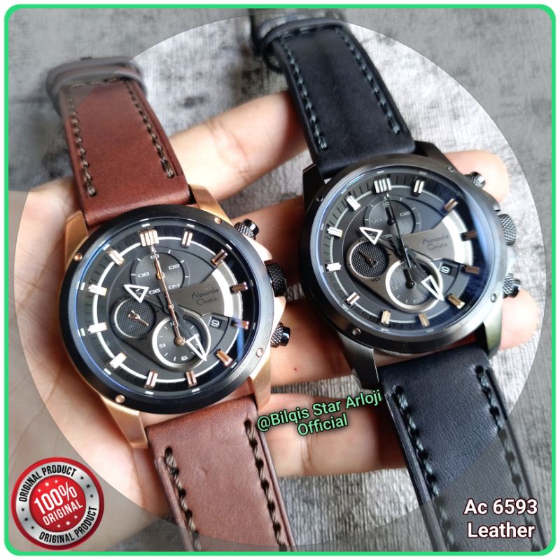 Alexandre Christie Pria Ac 6593 Mc Tali Kulit Original 100%