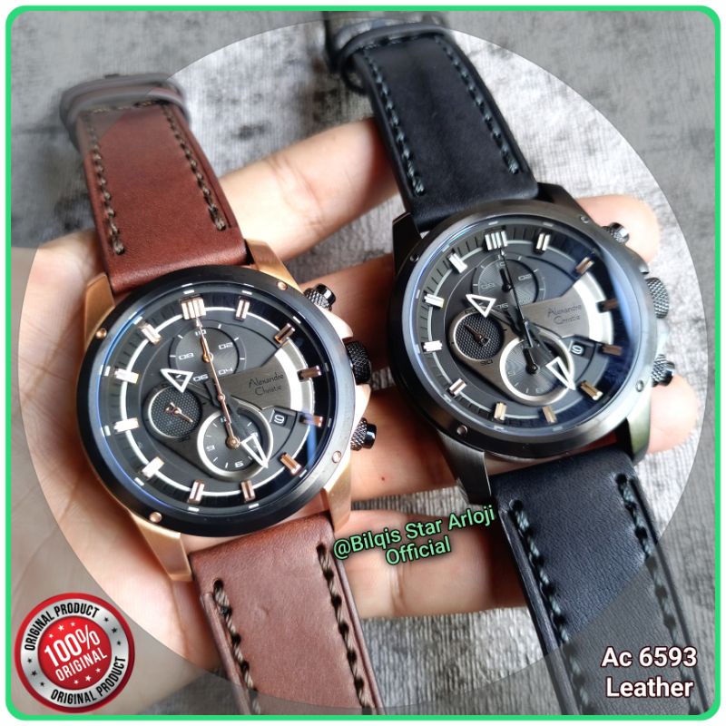 Alexandre Christie Pria Terbaru! Ac 6593 Mc Tali Kulit Original 100%