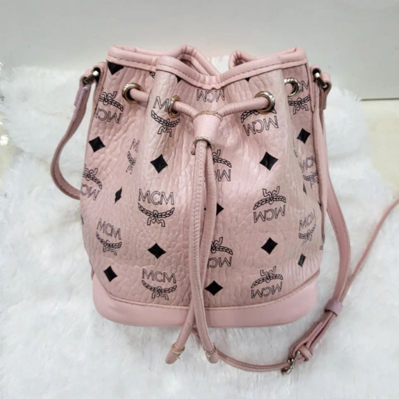 Tas preloved branded wanita tas mcm sling bag mini original leather