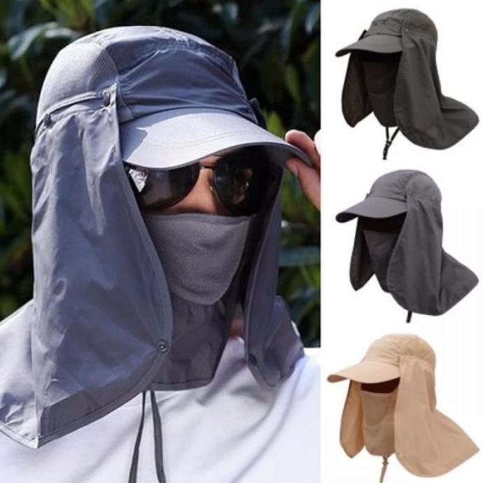Topi Mancing Topi Masker Hiking Climbing Tentara Jepang