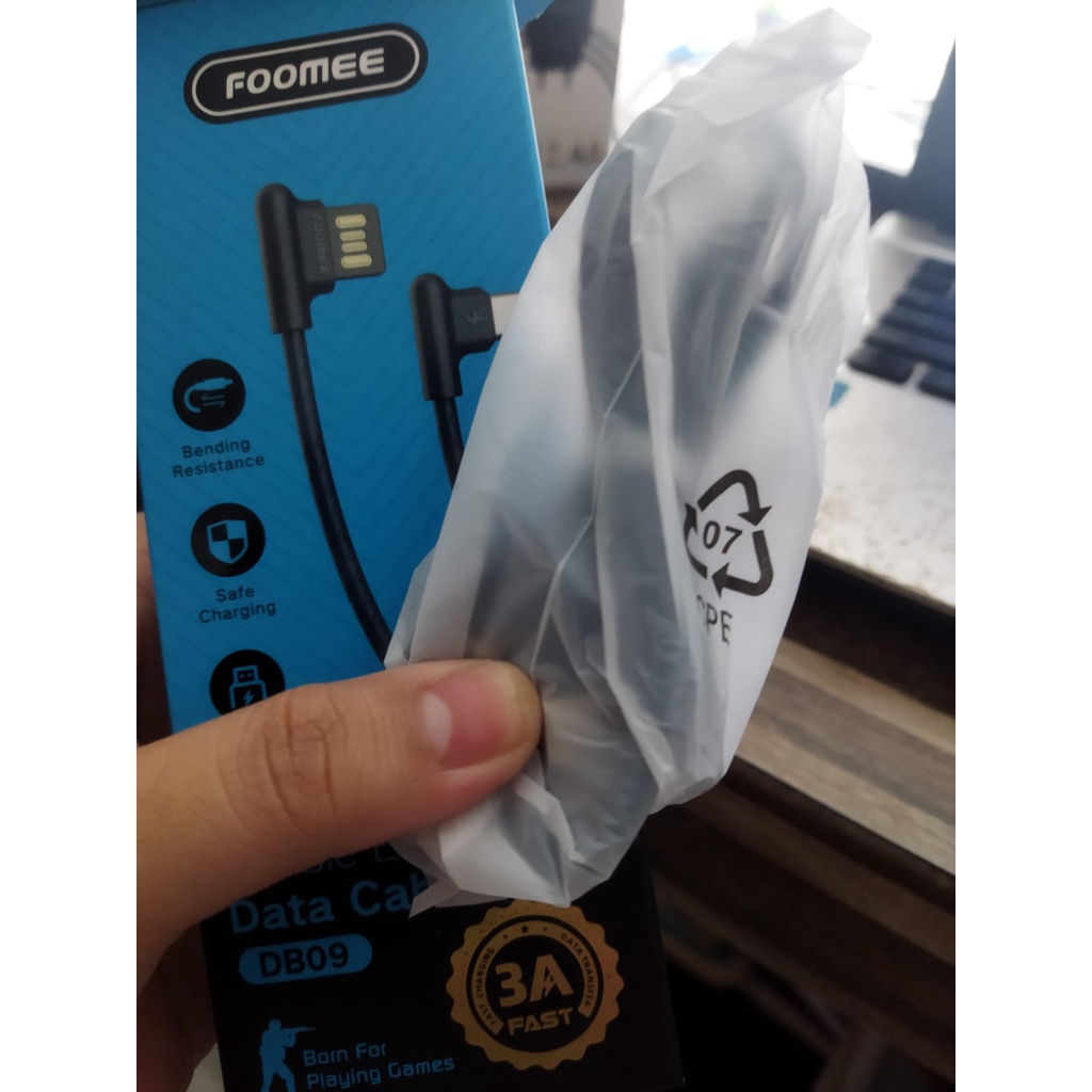 FOOMEE DATA CABLE DB09 3A FAST Type C MURAH