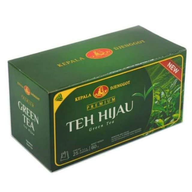 TEH HIJAU KEPALA JENGGOT 60 GRAM 25 CELUP SEMBAKO MURAH