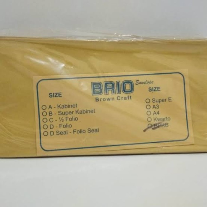 

Limited Amplop Coklat Bpkb/Amplop Coklat Super Kabinet Kbn/Envelope Map Coklat Terbatas