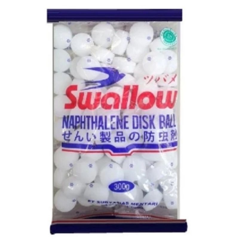 SWALLOW Kamper Napthalene Bola Putih White 300 gram
