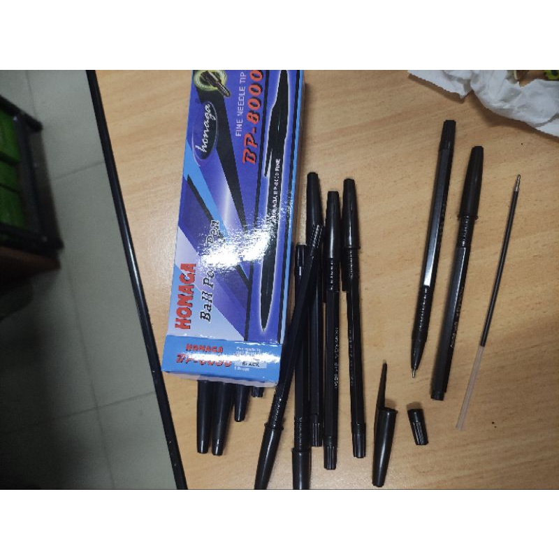 

ballpoint honaga 8000 hitam satuan