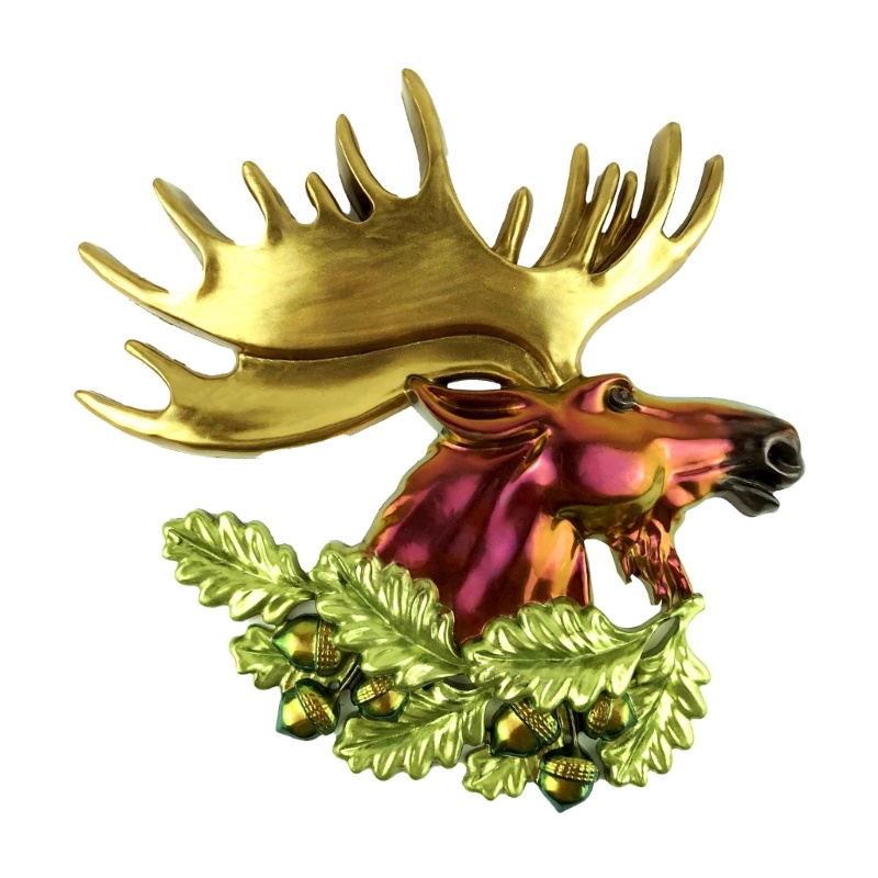 Cetakan Resin Epoksi Bentuk Rusa Natal Bahan Silikon Untuk Dekorasi Dinding