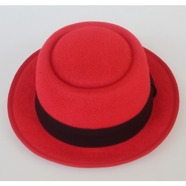 Topi fedora Laken pie hat topi bulat porkpie hat