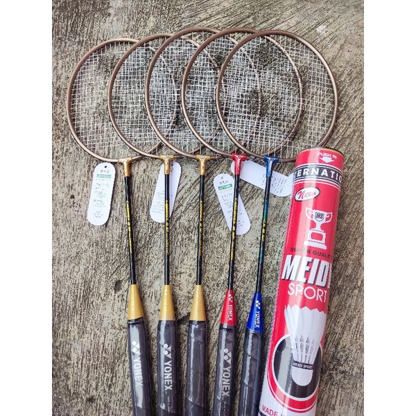 PAKET USAHA RAKET YONEX CARBONEX DAPET 5 RAKET DAN KOK 1 SLOP