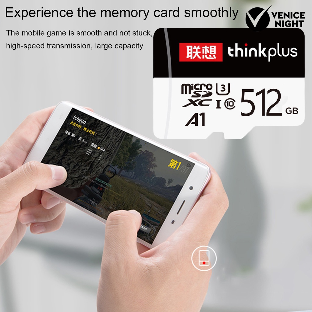(SC) Lenovo 128GB 256GB 512GB Memory Card Universal Ultra Tipis Kapasitas Besar