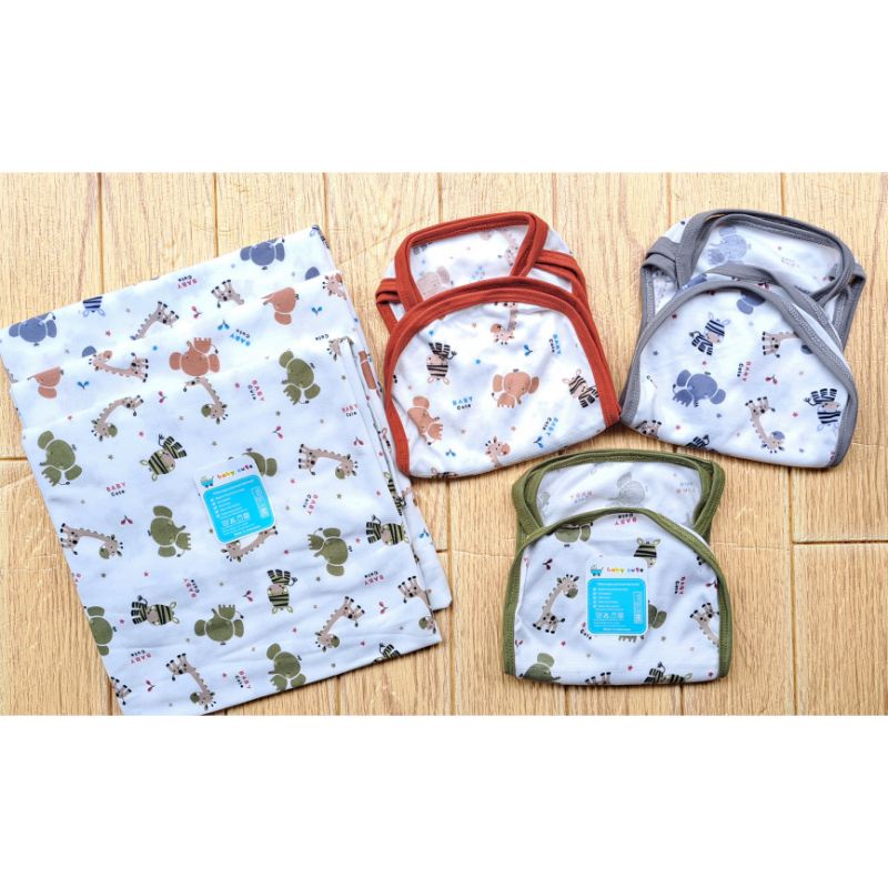 Paket Combo Super Hemat Swaddle plus Popok Babycute SNI 3 set Sale 7.7