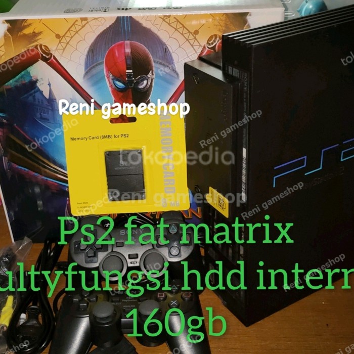 [Game/Console] Ps2 Fat Model Na Matrix+Hdd 160Gb Full Game