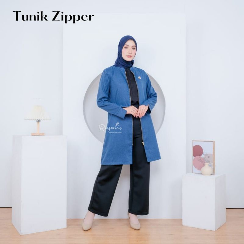 ATASAN TUNIK ZIPPER BY RIYANI