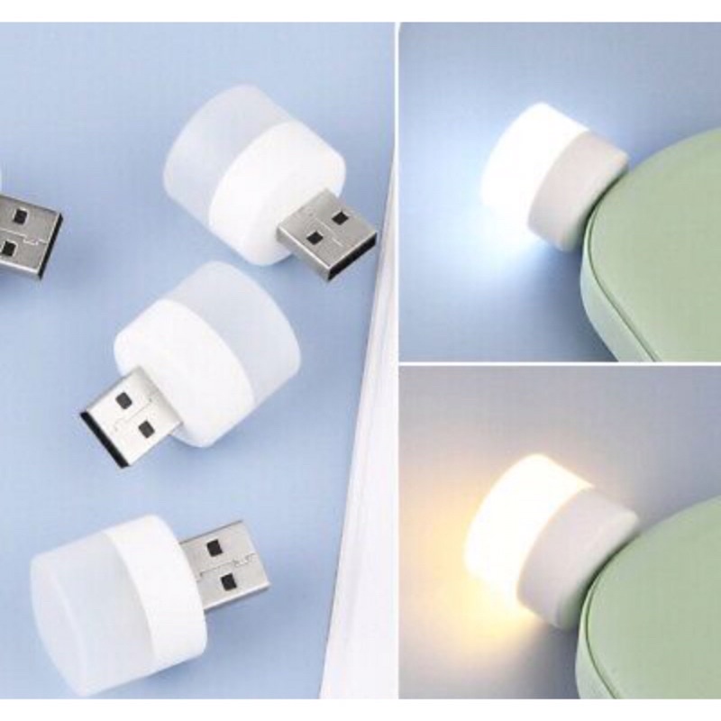 Lampu Mini LED USB Eye Lampu Tidur Mini Portable Travel Lampu Baca Kecil