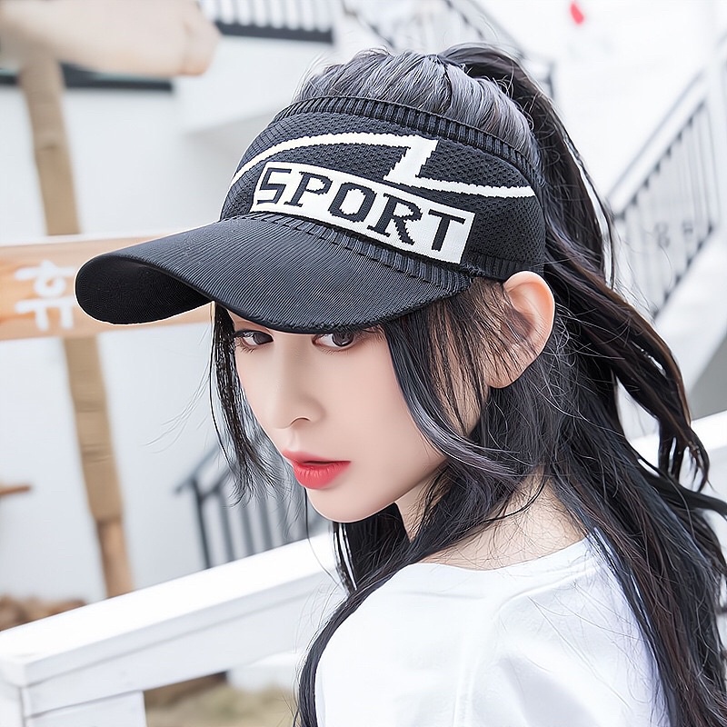 Topi Golf Senam Pantai Import Korea Rajut Karet olahraga Sport Genuine