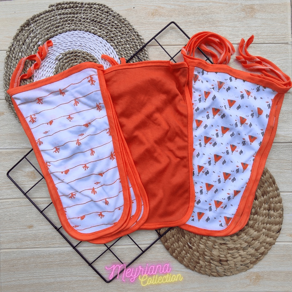 12 PCS Popok Bayi Baru Lahir JUMBO Popok Kain Cuci Ulang Seri Orange Meyriana Collection