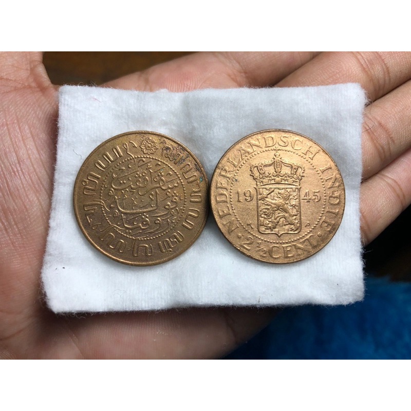 Koin Benggol 2 5 Cent 1945 Kondisi Bagus