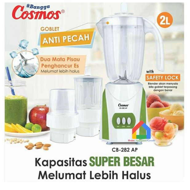 Cosmos Blender 282 AP Anti Pecah / Kosmos Blend Penghancur ES / BETA