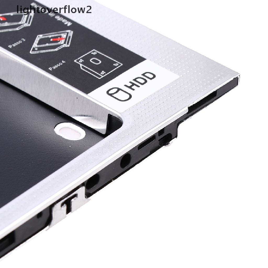 (lightoverflow2) Casing Hardisk HDD Caddy 2nd SATA 3.0 9.5mm Untuk Laptop