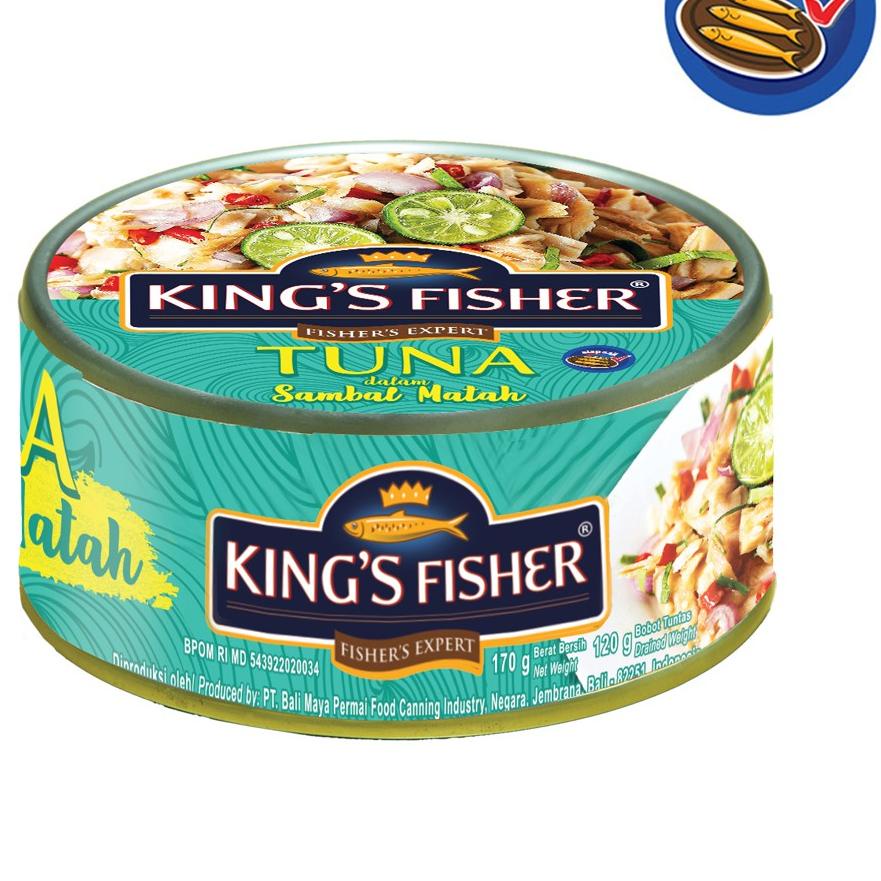 

Limited - Paket 2 Pcs King's Fisher Tuna Sambal Matah Daging Tuna Makanan Kaleng 170 g ... ...