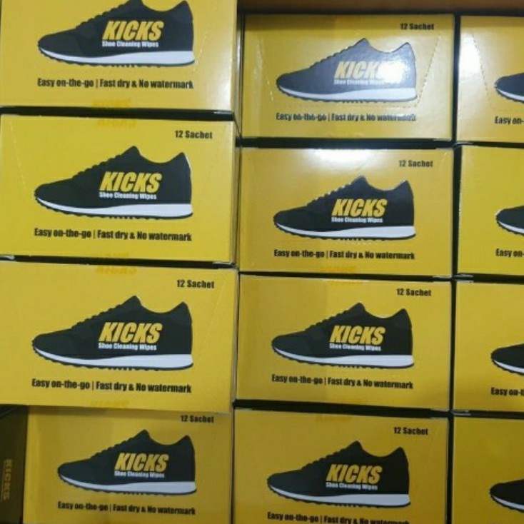 Kicks Wipes 12s Shoe Cleaner Pembersih Sepatu Shoes Cleaner isi 12